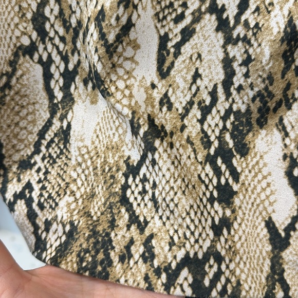 Susan Graver Printed Faux-Suede Midi Skirt Size Large Petite - Picture 3 of 7